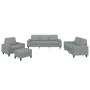 Juego de sofás 4 piezas tela gris claro by , Sofas - Ref: Foro24-3201874, Price: 690,72 €, Discount: %