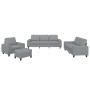 Viersitzer-Sofa-Set aus hellgrauem Stoff von , Sofas - Ref: Foro24-3201874, Preis: 748,88 €, Rabatt: %