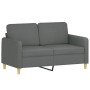 Dreiteiliges Sofaset mit dunkelgrauen Kissen. von , Sofas - Ref: Foro24-3202111, Preis: 520,29 €, Rabatt: %