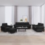 Juego de sofás con cojines 4 piezas terciopelo negro by , Sofas - Ref: Foro24-3202185, Price: 784,23 €, Discount: %