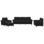 Juego de sofás con cojines 4 piezas terciopelo negro by , Sofas - Ref: Foro24-3202185, Price: 771,97 €, Discount: %