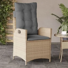 Garten-Liegesessel mit gemischten beigen PE-Rattan-Kissen. von , Gartenstühle - Ref: Foro24-365261, Preis: 134,77 €, Rabatt: %