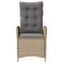 Garten-Liegesessel mit gemischten beigen PE-Rattan-Kissen. von , Gartenstühle - Ref: Foro24-365261, Preis: 134,77 €, Rabatt: %