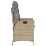 Garten-Liegesessel mit gemischten beigen PE-Rattan-Kissen. von , Gartenstühle - Ref: Foro24-365261, Preis: 134,77 €, Rabatt: %