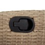 Sillón reclinable de jardín con cojines ratán PE beige mixto by , Garden chairs - Ref: Foro24-365261, Price: 129,32 €, Discou...