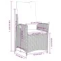Garten-Liegesessel mit gemischten beigen PE-Rattan-Kissen. von , Gartenstühle - Ref: Foro24-365261, Preis: 134,77 €, Rabatt: %