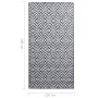 Black and white PP outdoor rug 120x180 cm by vidaXL, Outdoor protectors - Ref: Foro24-310429, Price: 30,96 €, Discount: %