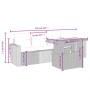 Gartensofa-Set mit 5-teiligen Kissen aus synthetischem Rattan in Beige. von , Gartensets - Ref: Foro24-3271192, Preis: 343,72...