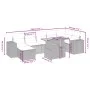 Gartensofagarnitur mit beigen Kissen, 8-teilig, aus PE-Rattan. von , Gartensets - Ref: Foro24-3275936, Preis: 549,33 €, Rabat...