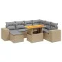 Juego de sofás de jardín con cojines beige 8 pzas ratán PE von , Gartensets - Ref: Foro24-3275943, Preis: 549,33 €, Rabatt: %