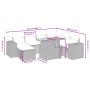 Juego de sofás de jardín con cojines beige 8 pzas ratán PE by , Garden sets - Ref: Foro24-3275943, Price: 539,42 €, Discount: %