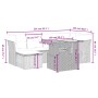Set sofás de jardín 7 piezas y cojines ratán sintético beige by , Garden sets - Ref: Foro24-3270940, Price: 450,35 €, Discoun...