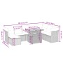 Gartensofa-Set, 9-teilig, mit Kissen, aus synthetischem Rattan in Beige. von , Gartensets - Ref: Foro24-3270975, Preis: 546,8...