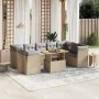 Juego de sofás jardín con cojines beige 10 pzas ratán sintético de , Conjuntos de jardín - Ref: Foro24-3270996, Precio: 629,6...