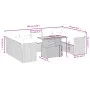 Gartensofa-Set mit 10-teiligen beigen Kissen aus synthetischem Rattan. von , Gartensets - Ref: Foro24-3270996, Preis: 629,66 ...