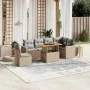 Set sofás de jardín 7 piezas y cojines ratán sintético beige by , Garden sets - Ref: Foro24-3271339, Price: 483,07 €, Discoun...