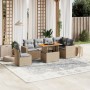 Set sofás de jardín 7 piezas y cojines ratán sintético beige by , Garden sets - Ref: Foro24-3271339, Price: 481,60 €, Discoun...