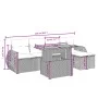 Juego de sofás jardín con cojines 6 pzas ratán sintético beige by , Garden sets - Ref: Foro24-3272172, Price: 416,60 €, Disco...