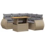 Juego de sofás jardín con cojines 6 pzas ratán sintético beige by , Garden sets - Ref: Foro24-3272193, Price: 437,28 €, Disco...