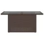Gartentisch mit Glasoberfläche, Rattan-PE-Braun, 100x55x73 cm. von , Gartentische - Ref: Foro24-366208, Preis: 111,45 €, Raba...