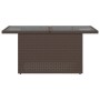 Gartentisch mit Glasoberfläche, Rattan-PE-Braun, 100x55x73 cm. von , Gartentische - Ref: Foro24-366208, Preis: 109,58 €, Raba...