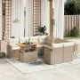 Set de sofás de jardín 9 pzas con cojines ratán sintético beige by , Garden sets - Ref: Foro24-3273004, Price: 639,15 €, Disc...