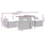 Gartensofa-Set mit 6-teiligen Kissen aus synthetischem Rattan in Beige. von , Gartensets - Ref: Foro24-3275810, Preis: 424,94...
