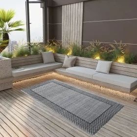 Alfombra de exterior PP gris 190x290 cm de vidaXL, Protectores para exterior - Ref: Foro24-310415, Precio: 52,28 €, Descuento: %