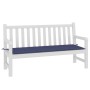Cojín para banco de jardín tela Oxford azul marino 150x50x3 cm by , Cushions for chairs and sofas - Ref: Foro24-378498, Price...