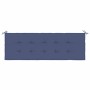 Cojín para banco de jardín tela Oxford azul marino 150x50x3 cm by , Cushions for chairs and sofas - Ref: Foro24-378498, Price...