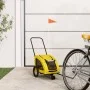 Remolque de bicicleta mascotas hierro tela Oxford amarillo by , pet strollers - Ref: Foro24-93973, Price: 100,09 €, Discount: %
