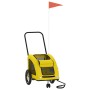 Fahrradanhänger für Haustiere aus Eisen und gelbem Oxford-Stoff. von , Kinderwagen für Haustiere - Ref: Foro24-93973, Preis: ...