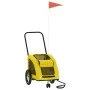 Remolque de bicicleta mascotas hierro tela Oxford amarillo by , pet strollers - Ref: Foro24-93973, Price: 100,09 €, Discount: %