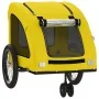 Remolque de bicicleta mascotas hierro tela Oxford amarillo by , pet strollers - Ref: Foro24-93973, Price: 100,09 €, Discount: %