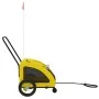 Fahrradanhänger für Haustiere aus Eisen und gelbem Oxford-Stoff. von , Kinderwagen für Haustiere - Ref: Foro24-93973, Preis: ...
