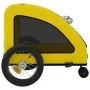 Remolque de bicicleta mascotas hierro tela Oxford amarillo by , pet strollers - Ref: Foro24-93973, Price: 100,09 €, Discount: %