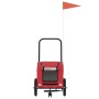Remolque de bicicleta mascotas hierro tela Oxford rojo by , pet strollers - Ref: Foro24-93971, Price: 102,51 €, Discount: %