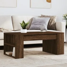 Mesa de centro madera de ingeniería marrón roble 102x55x42 cm by , Coffee table - Ref: Foro24-831860, Price: 60,05 €, Discoun...