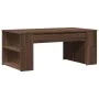 Mitteltisch aus braunem Eichenfurnierholz 102x55x42 cm von , Couchtisch - Ref: Foro24-831860, Preis: 60,05 €, Rabatt: %