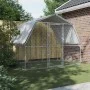 Hundekäfig mit verzinktem silbernen Dach und Tür. von , Hundehütten - Ref: Foro24-3294908, Preis: 184,66 €, Rabatt: %
