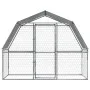 Hundekäfig mit verzinktem silbernen Dach und Tür. von , Hundehütten - Ref: Foro24-3294908, Preis: 184,66 €, Rabatt: %