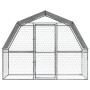 Hundekäfig mit verzinktem silbernen Dach und Tür. von , Hundehütten - Ref: Foro24-3294908, Preis: 186,70 €, Rabatt: %