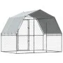Hundekäfig mit verzinktem silbernen Dach und Tür. von , Hundehütten - Ref: Foro24-3294908, Preis: 184,66 €, Rabatt: %