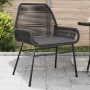Gartensofas mit Kissen, 2 Stück, aus schwarzem synthetischem Rattan von , Gartenstühle - Ref: Foro24-369095, Preis: 130,17 €,...