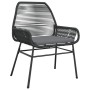 Gartensofas mit Kissen, 2 Stück, aus schwarzem synthetischem Rattan von , Gartenstühle - Ref: Foro24-369095, Preis: 130,17 €,...
