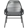 Gartensofas mit Kissen, 2 Stück, aus schwarzem synthetischem Rattan von , Gartenstühle - Ref: Foro24-369095, Preis: 148,59 €,...