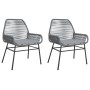 Sillones de jardín con cojines 2 uds ratán sintético gris by , Garden chairs - Ref: Foro24-369097, Price: 120,33 €, Discount: %