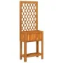 Jardinera con enrejado y estante acacia maciza 55x29,5x152 cm de , Maceteros y jardineras - Ref: Foro24-364898, Precio: 78,93...