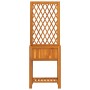 Blumenkasten mit Gitter und Regal aus massiver Akazie 55x29,5x152 cm von , Töpfe und Pflanzgefäße - Ref: Foro24-364898, Preis...
