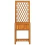 Jardinera con enrejado y estante acacia maciza 55x29,5x152 cm de , Maceteros y jardineras - Ref: Foro24-364898, Precio: 78,93...